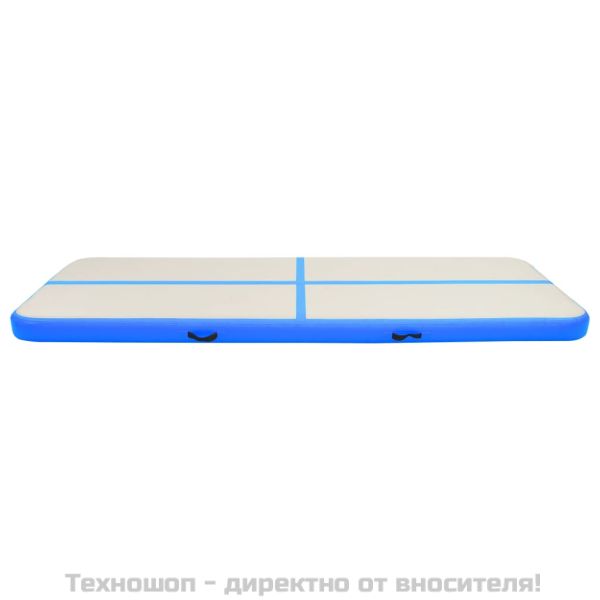 Надуваем дюшек за гимнастика с помпа, 400x100x20 см, PVC, син