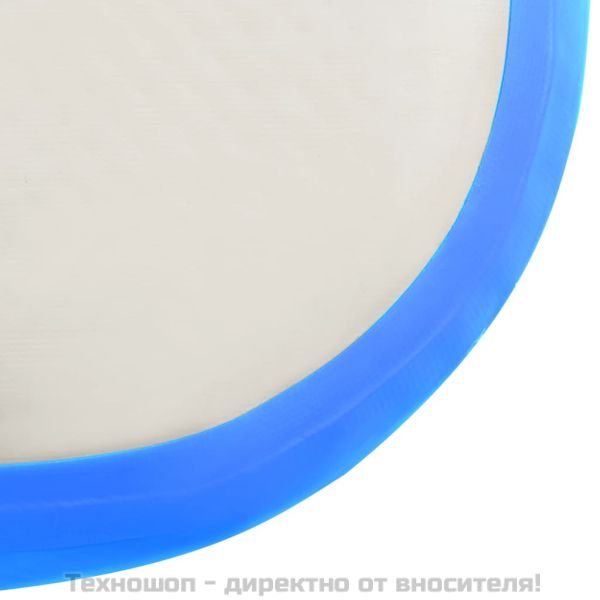 Надуваем дюшек за гимнастика с помпа, 400x100x20 см, PVC, син