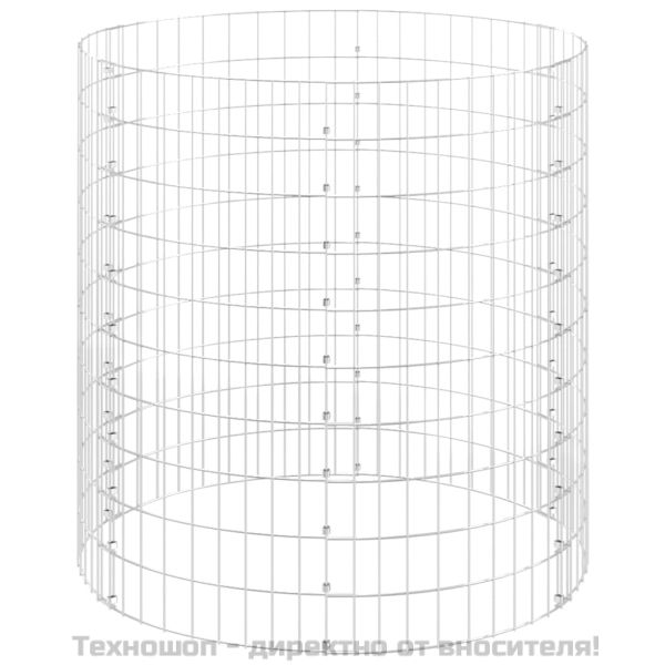 Градински компостер Ø100x100 см поцинкована стомана
