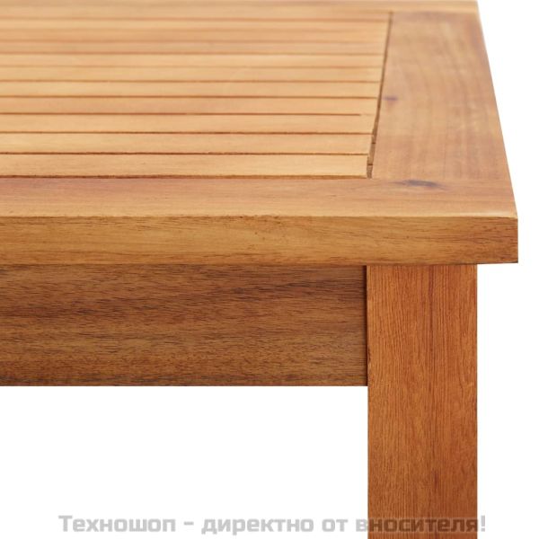 Градинска кафе маса, 60x60x36 см, акация масив