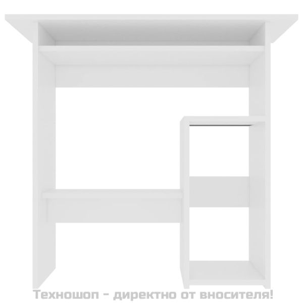 Бюро, бяло, 80x45x74 см, инженерно дърво