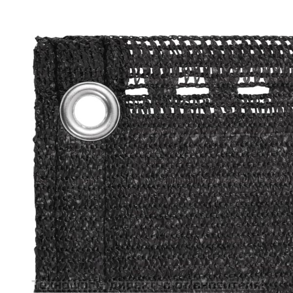 Балконски екран, HDPE, 90x600 см, антрацитно сиво