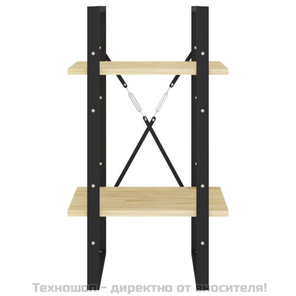 2-етажна библиотека, 40x30x70 см, борово дърво масив