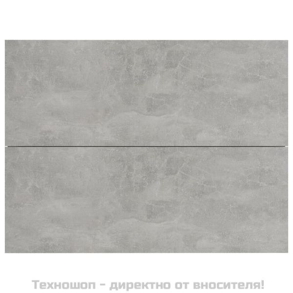 Нощно шкафче, бетонно сиво, 40x30x30 см, инженерно дърво