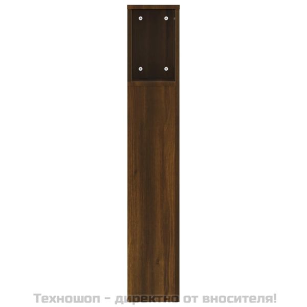 Табла за легло тип шкаф, кафяв дъб, 200x18,5x104,5 см