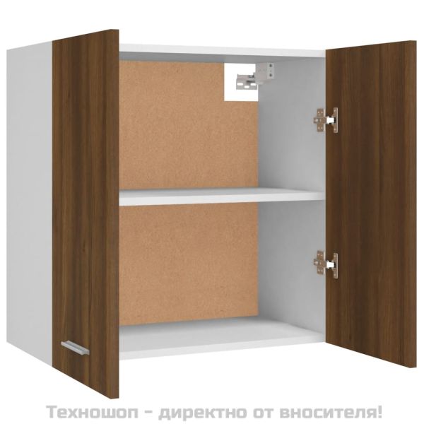 Висящ шкаф "Lyon", кафяв дъб, 60x31x60 см, инженерно дърво