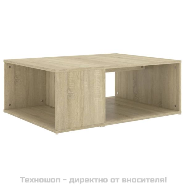 Маса за кафе, дъб сонома, 90x67x33 см, инженерно дърво
