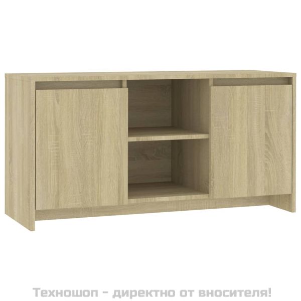 ТВ шкаф, сонома дъб, 102x37,5x52,5 см, инженерно дърво