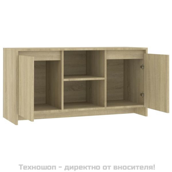 ТВ шкаф, сонома дъб, 102x37,5x52,5 см, инженерно дърво