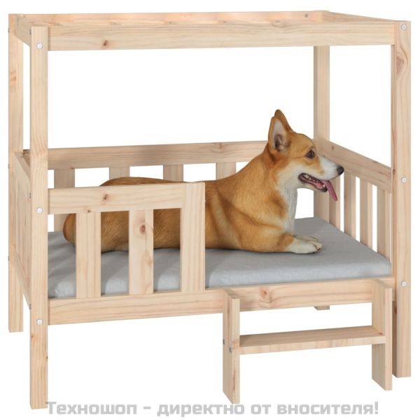Кучешко легло, 95,5x73,5x90 см, борова дървесина масив