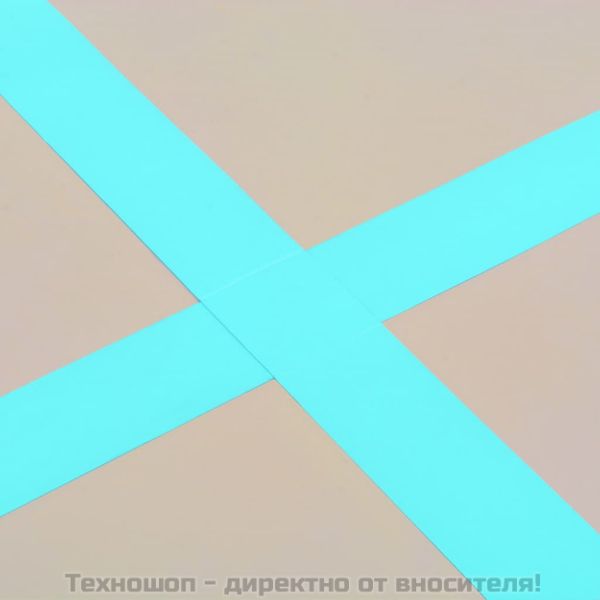 Надуваем дюшек за гимнастика с помпа, 300x100x10 см, PVC, зелен