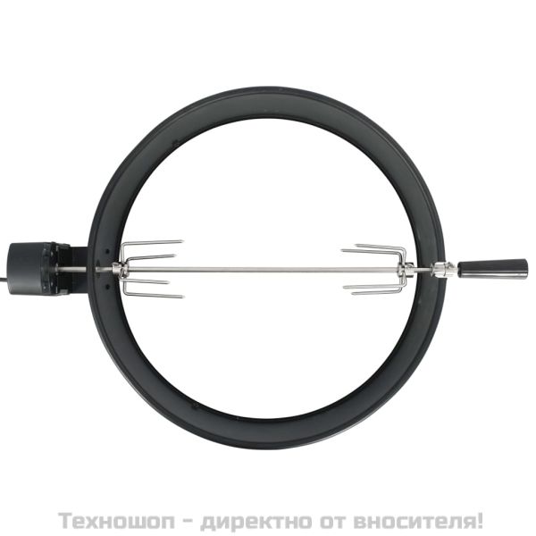 Ротисерия шиш за барбекю, 57 см, черен