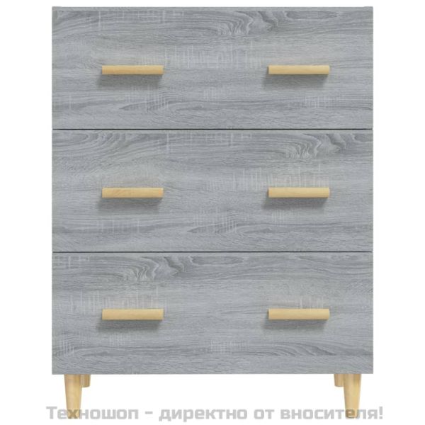 Сайдборд, Сив сонома, 70x34x90 см, инженерно дърво