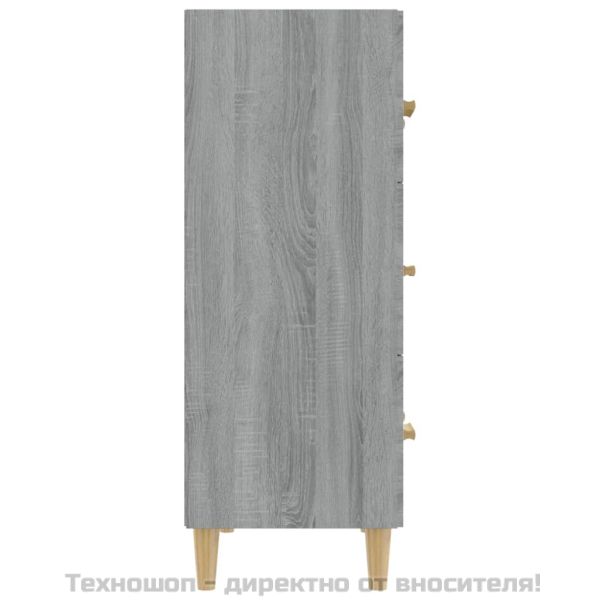 Сайдборд, Сив сонома, 70x34x90 см, инженерно дърво