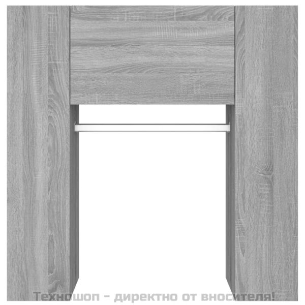 Шкаф за антре, сив сонома, 97,5x37x99 см, инженерно дърво