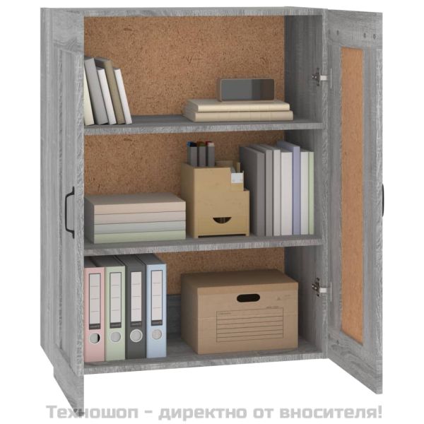 Окачен стенен шкаф, сив сонома, 69,5x32,5x90 см