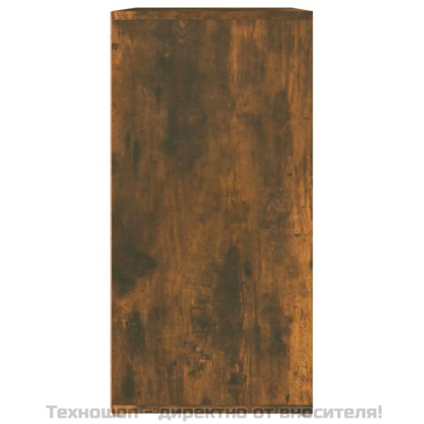 Шкаф за обувки, опушен дъб, 60x35x70 см, инженерно дърво