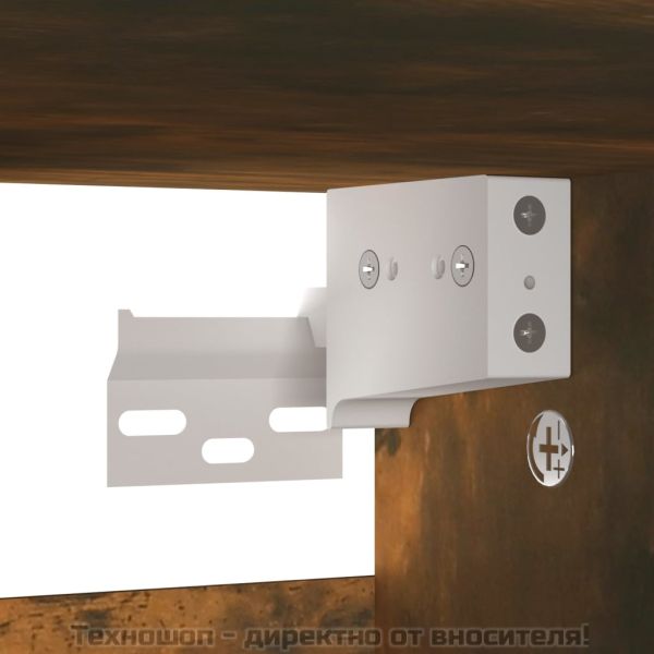 Шкаф за обувки, опушен дъб, 60x35x70 см, инженерно дърво