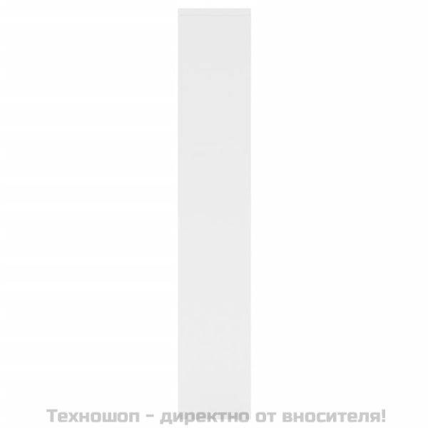 Стенен рафт, бял, 36x16x90 см, инженерно дърво