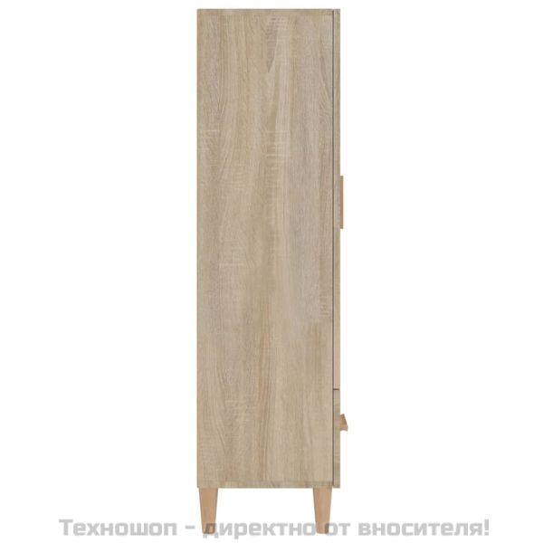 Висок шкаф, сонома дъб, 70x31x115 см, инженерно дърво
