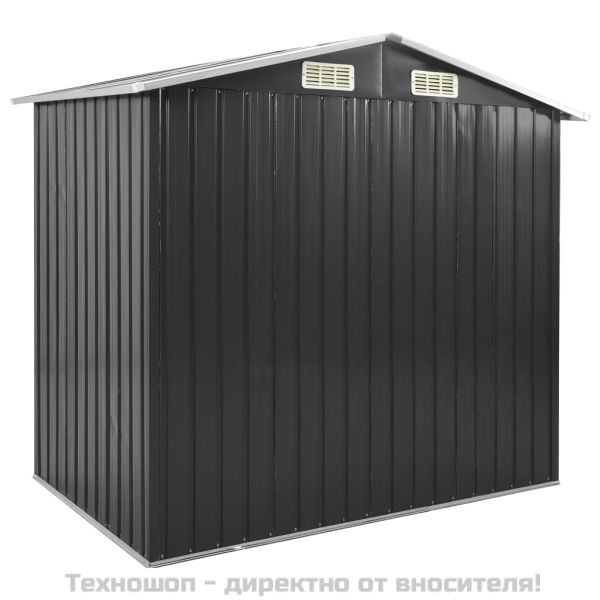 Дворна барака с рафт антрацит 205x130x183 см желязо