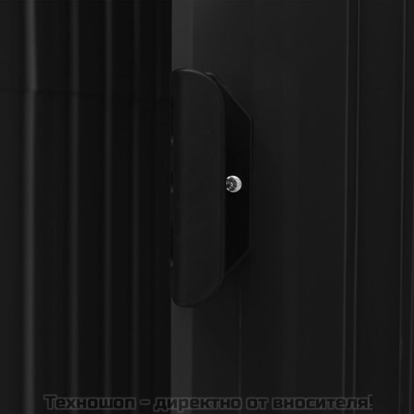 Дворна барака с рафт антрацит 205x130x183 см желязо