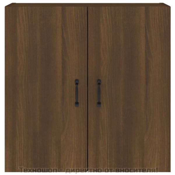 Стенен шкаф, кафяв дъб, 60x31x60 см, инженерно дърво