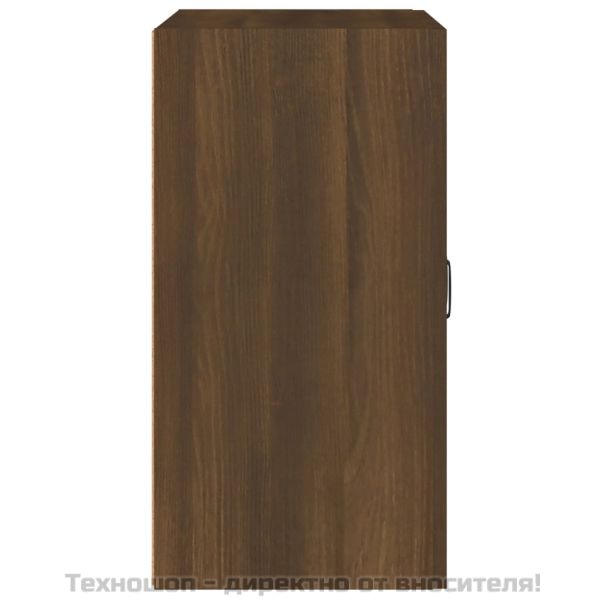 Стенен шкаф, кафяв дъб, 60x31x60 см, инженерно дърво