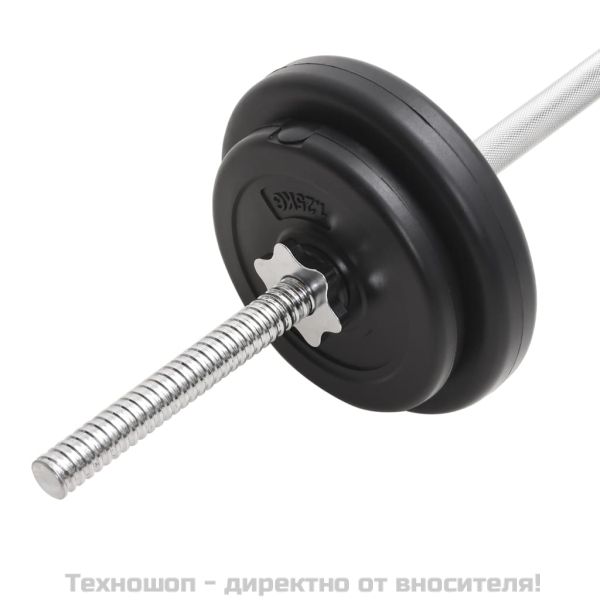 Комплект щанги и дъмбели 30 кг