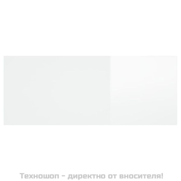 Табла за легло, бял гланц, 200x1,5x80 см, инженерна дървесина
