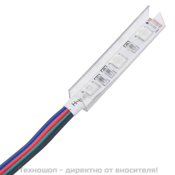 ТВ шкаф с LED осветление, кафяв дъб, 135x39x30 см