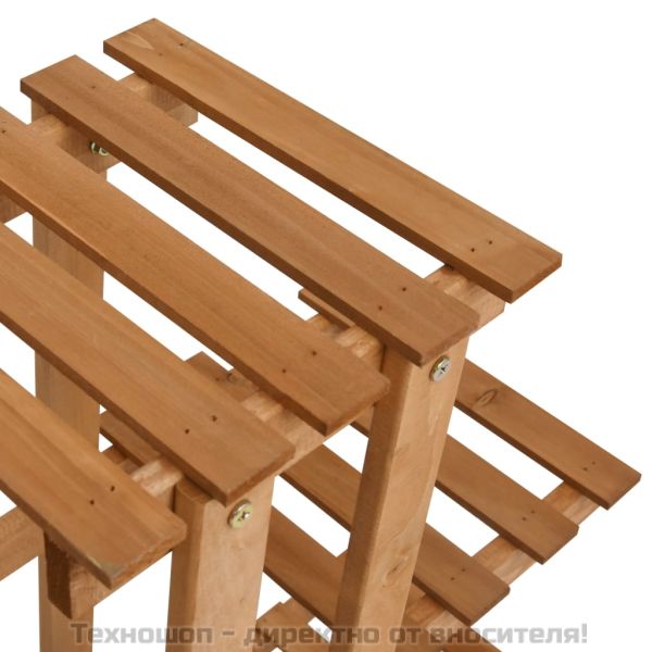 Стойка за цветя, 83x25x83 см, чамово дърво