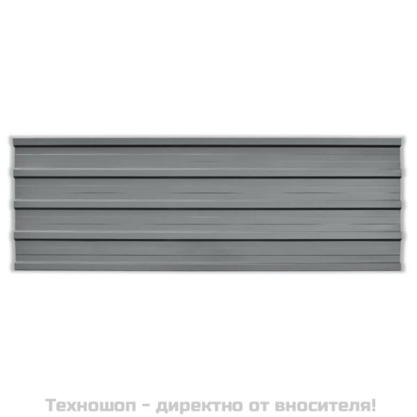Покривни панели, 12 бр, поцинкована стомана, сиви