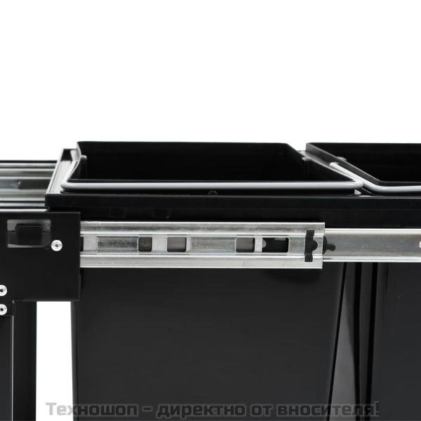 Кош за вграждане за кухненски шкаф, плавно затваряне, 36 л