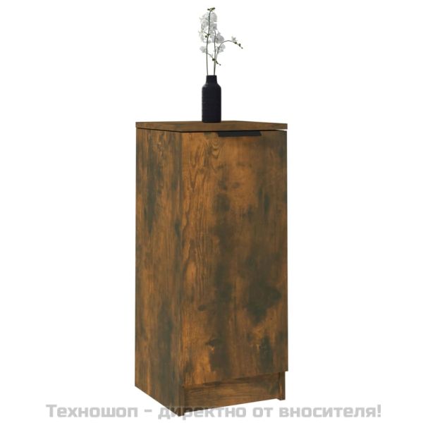 Сайдборди, 2 бр, опушен дъб, 30x30x70 см, инженерно дърво