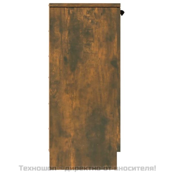 Сайдборди, 2 бр, опушен дъб, 30x30x70 см, инженерно дърво