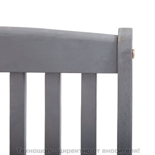 Сгъваеми градински столове, 2 бр, акация масив