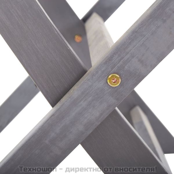 Сгъваеми градински столове, 2 бр, акация масив