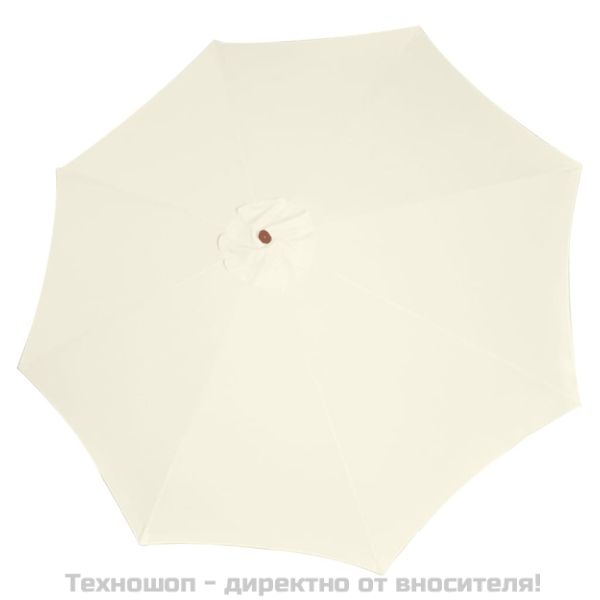 Чадър за слънце, 300х258 см, пясъчнобял