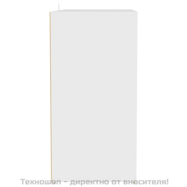 Шкаф за обувки, бял, 60x35x70 см, инженерно дърво