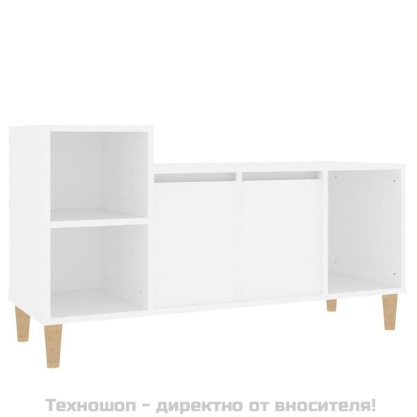 ТB шкаф, бял, 100x35x55 см, инженерно дърво