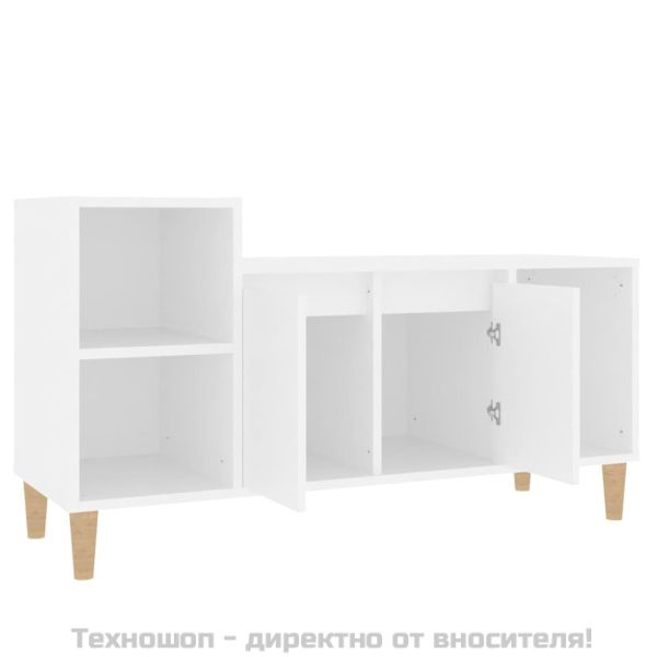 ТB шкаф, бял, 100x35x55 см, инженерно дърво