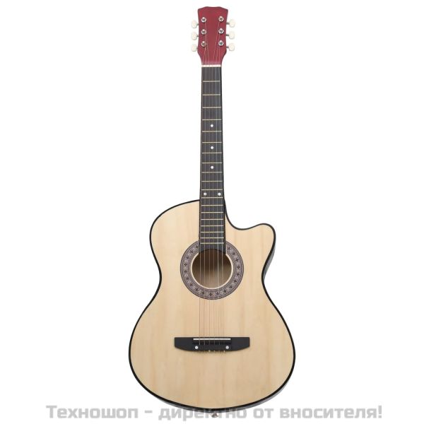 Уестърн акустична cutaway китара с 6 струни, 38", липово дърво