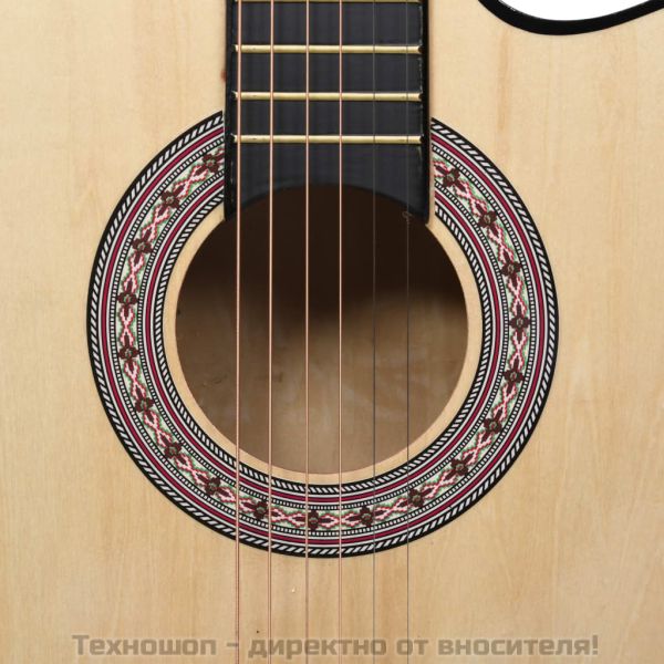 Уестърн акустична cutaway китара с 6 струни, 38", липово дърво