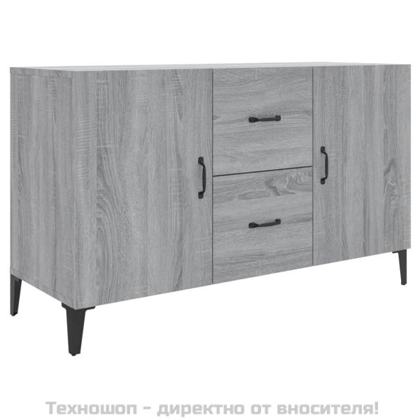 Сайдборд, Сив сонома, 100x36x60 см, инженерно дърво
