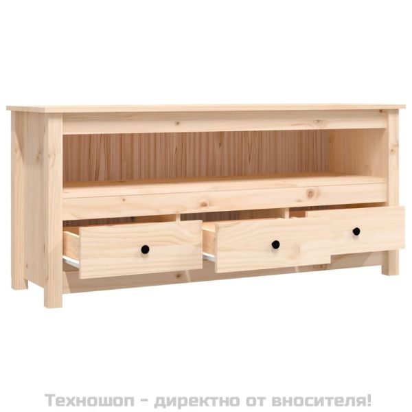 ТВ шкаф, 114x35x52 см, бор масив
