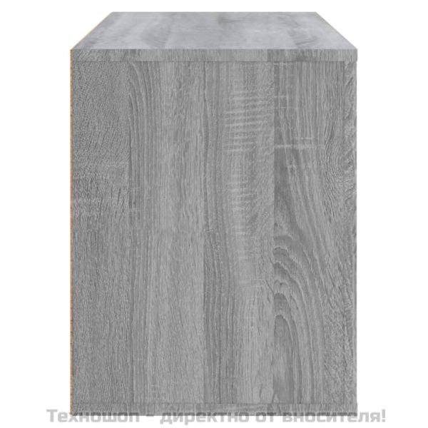 Шкаф за обувки, сив сонома, 80x35x45 см, инженерно дърво