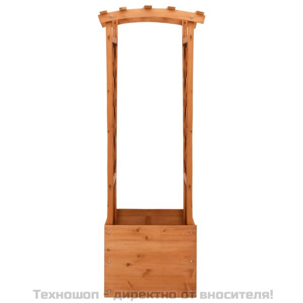 Плантер с решетка и арка, 49x39x130 см, чам