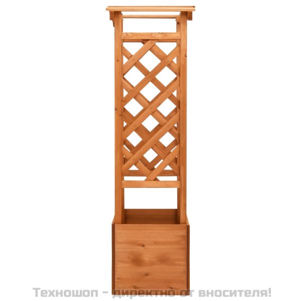 Плантер с решетка и арка, 49x39x130 см, чам