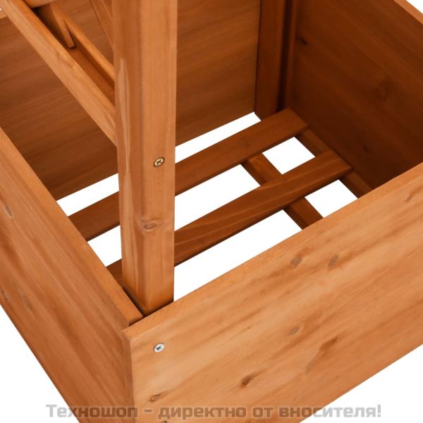 Плантер с решетка и арка, 49x39x130 см, чам